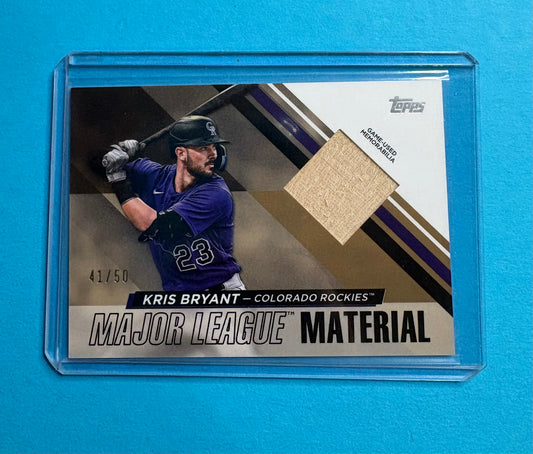 Kris Bryant Major League Materials 41/50