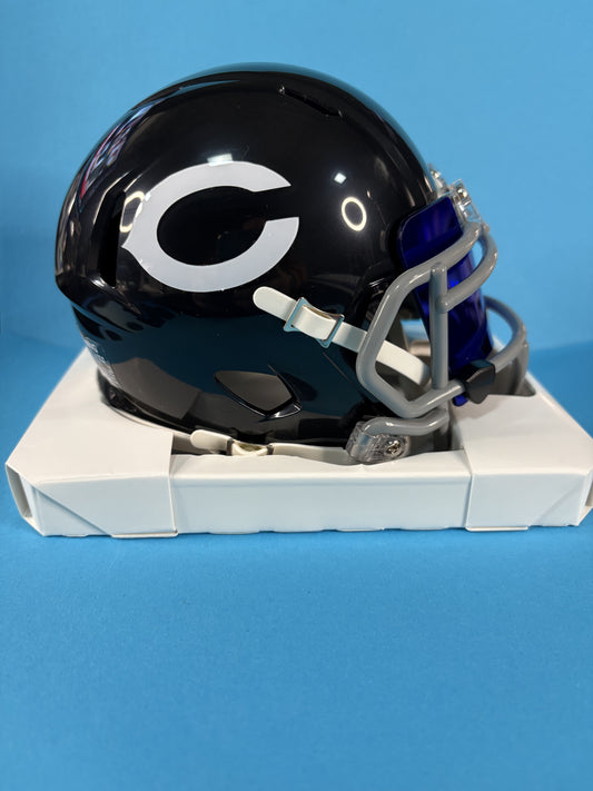 Unsigned- Chicago Bears Speed Throwback Mini Helmet w/ Midnight Blue Visor