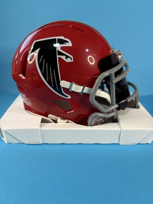 Unsigned- Atlanta Falcons Speed Throwback Mini Helmet w/ Black Out Visor